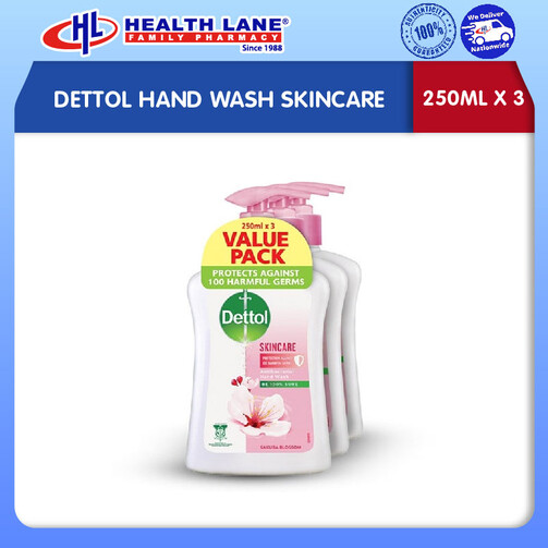 DETTOL HAND WASH SKINCARE (250MLX3)